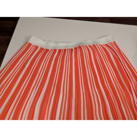 Kim Rogers Pleated Striped Maxi Skirt Size M Resort Vacation Wear Skirt - Picture 3 of 7